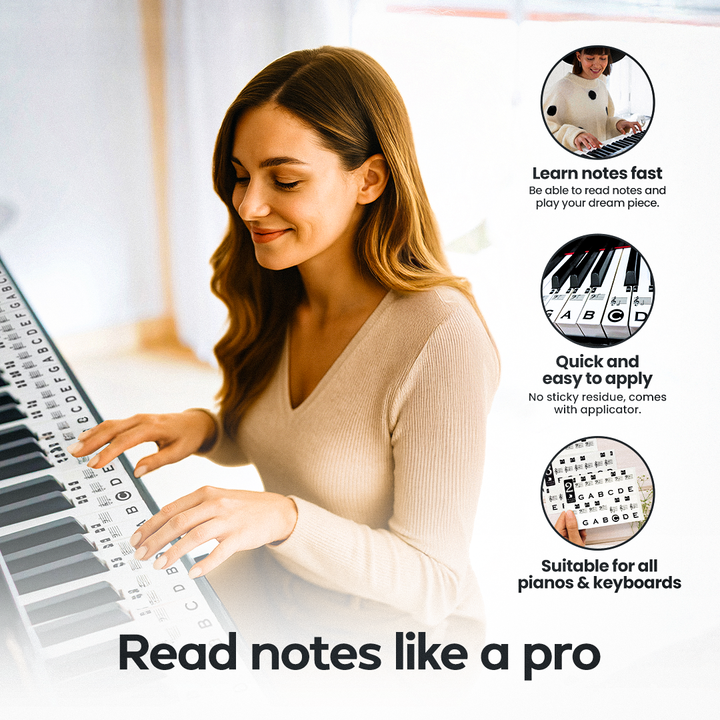 Pianist Beginner Bundle - Sticker Edition [Stickers + Digital Download]